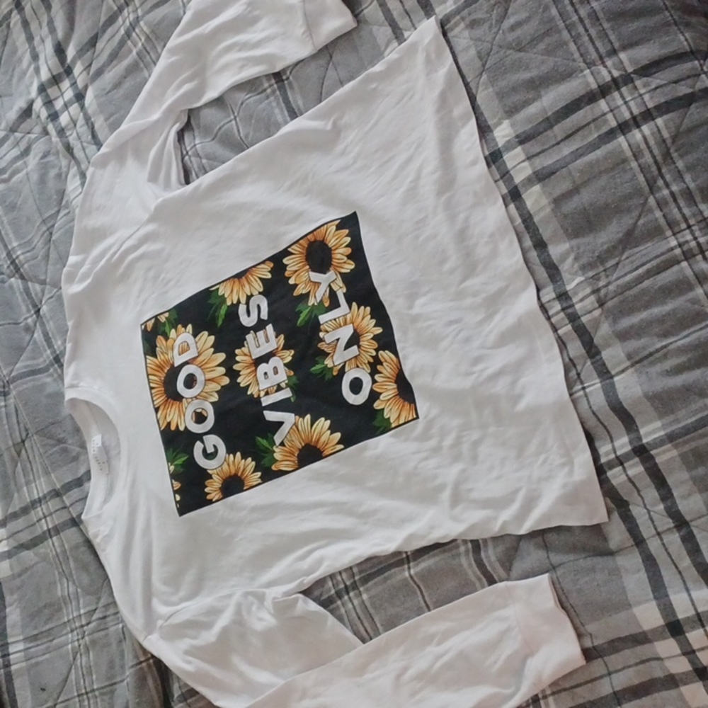 Sun Flowers Good vibes only long sleeve
